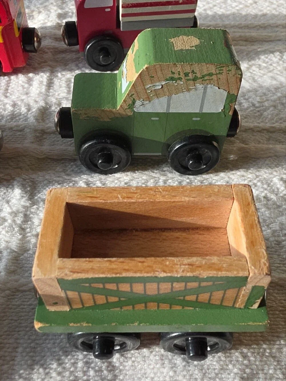 Vintage Thomas & Friends Multicolor Wooden Train and Vehicles Set